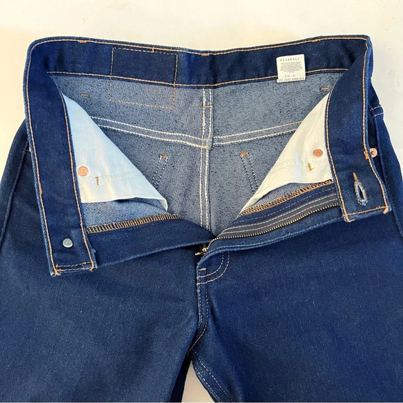 Vintage Levi’s 517 High Rise Bootcut Jeans 28 Waist 6 Tall Gold Black Label Dark - Picture 7 of 14